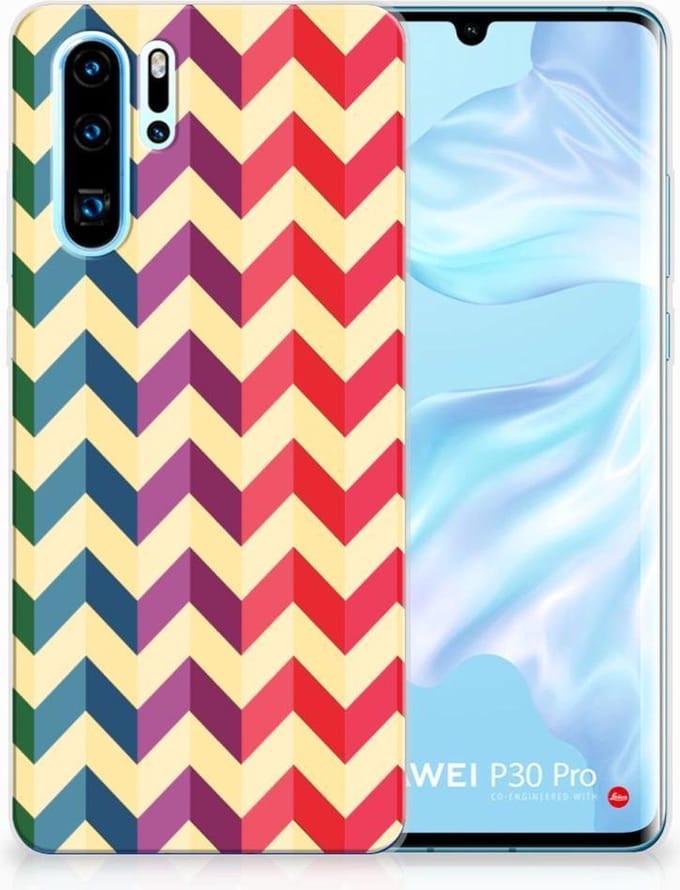 Huawei P30 Pro TPU bumper Zigzag Multi Color
