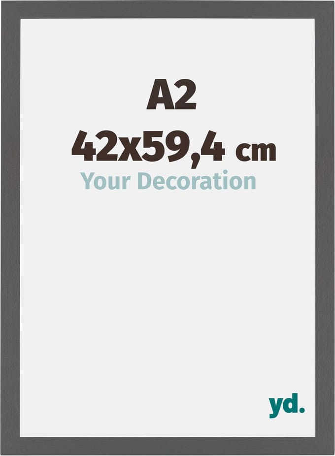 Your Decoration - Fotolijst A2 42x59,4 cm - MDF - Antraciet - Mura