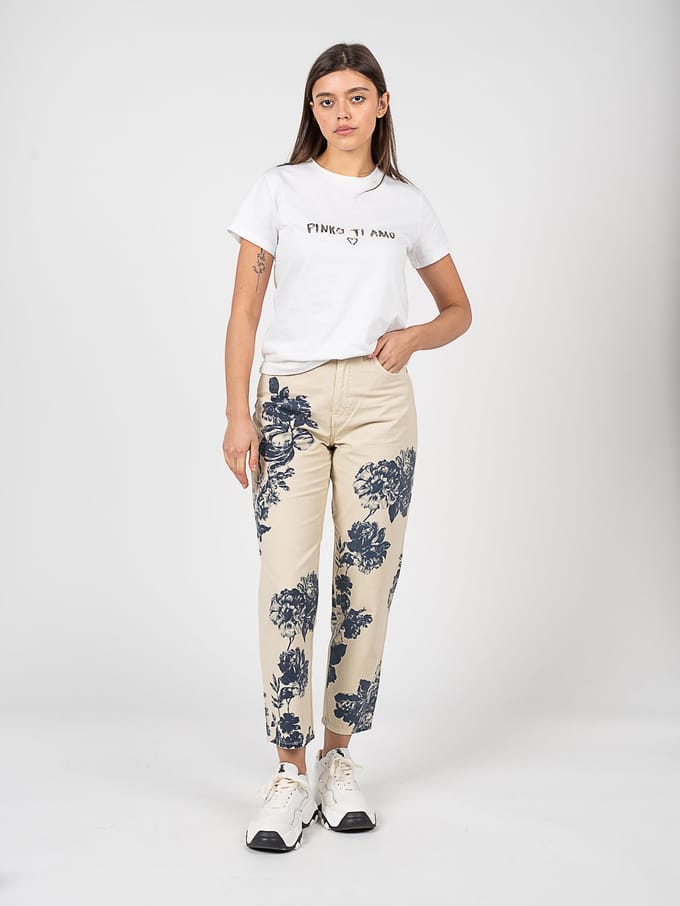 Pinko broek Maddie Vrouw Wit