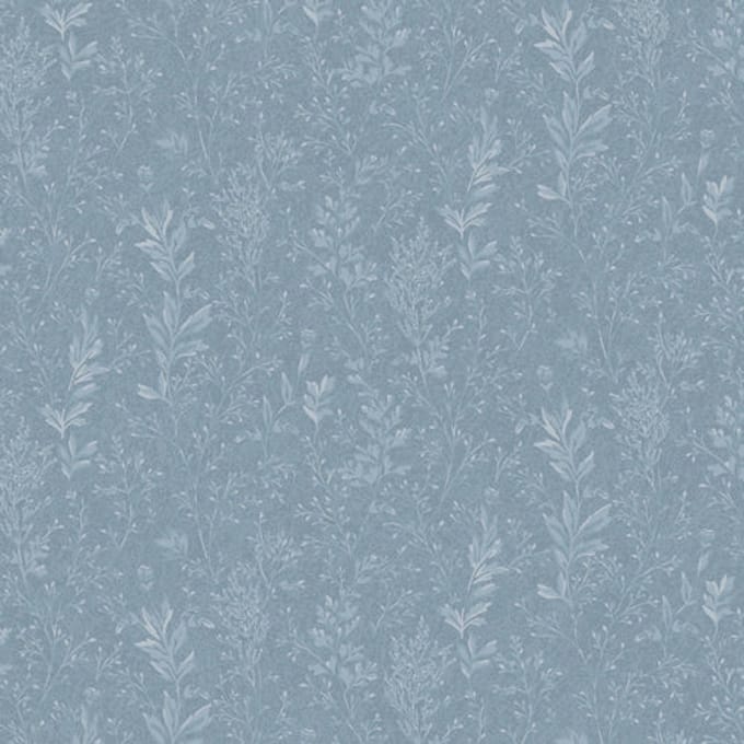 Duro Vliesbehang 613-03 - Hav & Land - Botanisch Blauw - 53cm x 10.05m