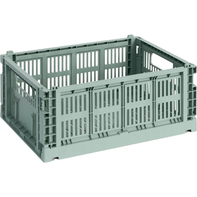HAY Colour Crate Vouwkrat M recycled - HAYCrateSageGreen