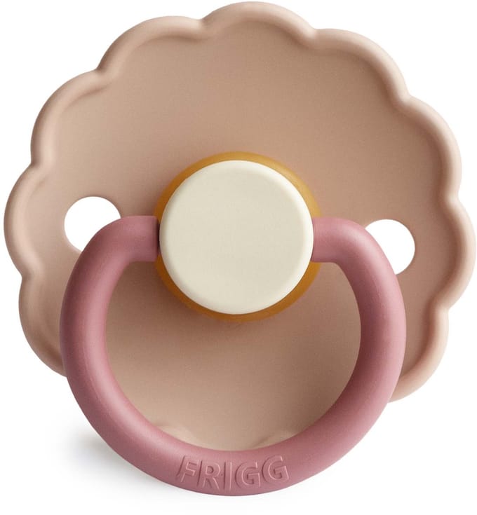 FRIGG Fopspeen Daisy maat 2 - 6-18 maanden - Peony - Natuurrubber