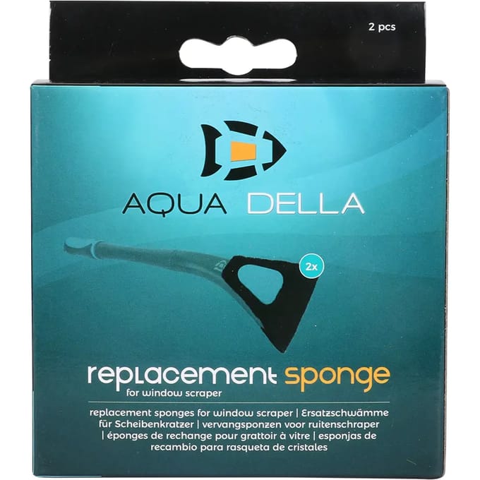 Aqua Della - Aquariumtoebehoren - Vissen - Algae Scraper Spare Sponges 9,1x16x1cm Zwart - 1st