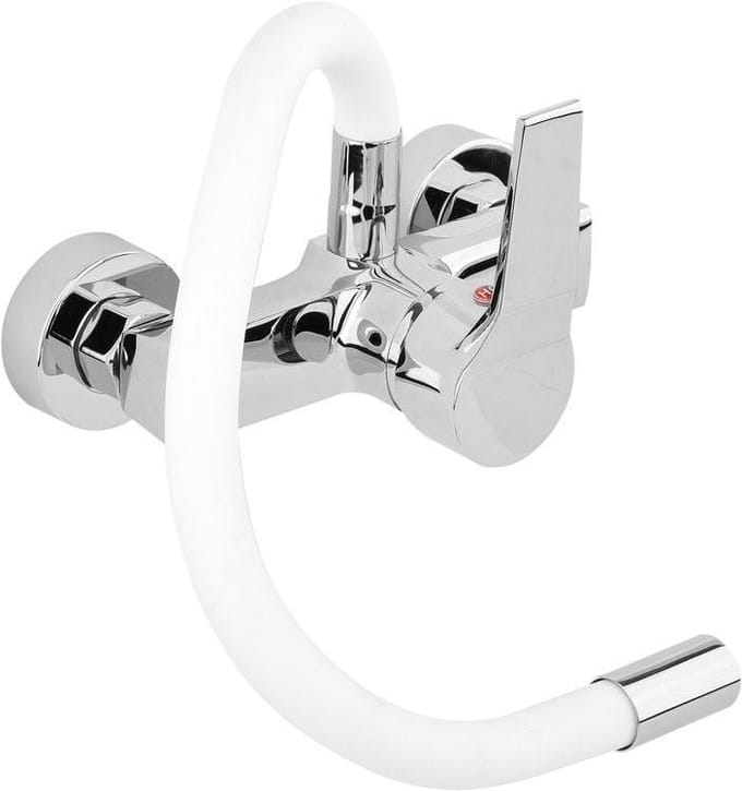 Wandkraan Keuken Flexibel Wit Soft Touch