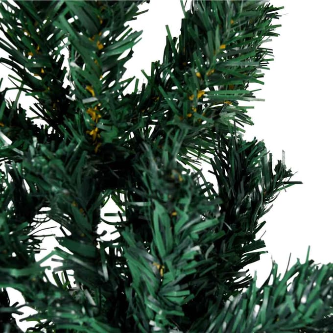 vidaXL - Kunstkerstboom - half - met - standaard - smal - 150 - cm - groen