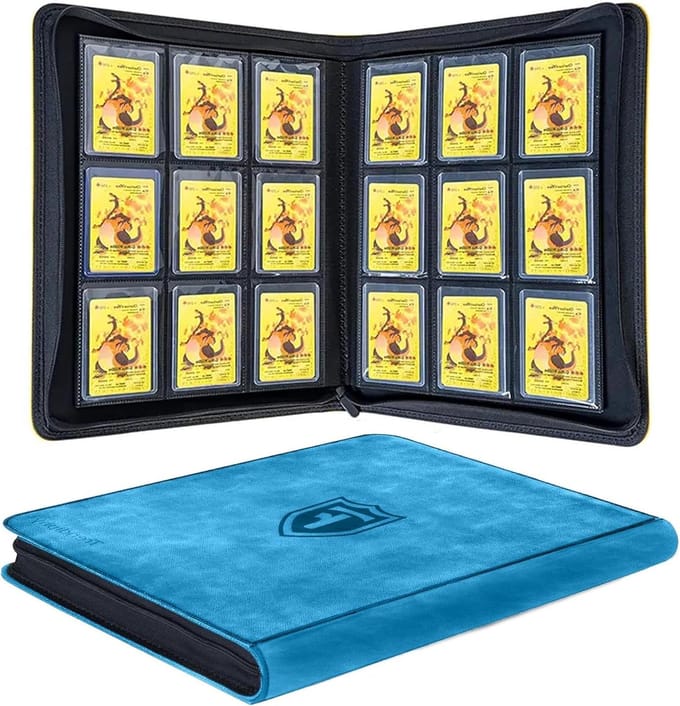 Top Loader Binder - Kaartenmap Kaarthouder - Verzamelkaarten Opslaan - 9 Vakken 288 Toploaders - 3 x 4 inch