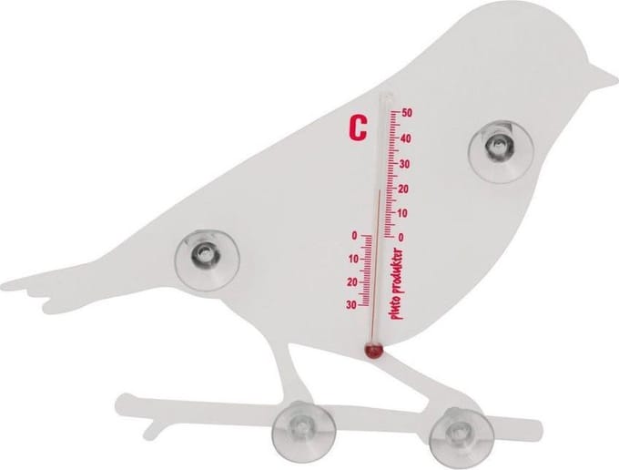 Pluto raam thermometer Vogel