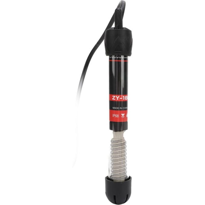 Dompelbaar Aquariumverwarmingselement Automatische Constante Temperatuur Glas Instelbaar Vis Tank Verwarmer met 2 black