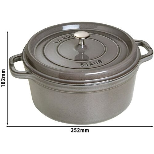 STAUB LA COCOTTE - Kookpot - Ø 280mm - Gietijzer - Grafietgrijs