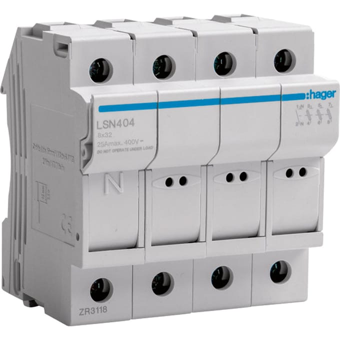 Hager Houder Voor Cilindrische zekering - LSN404