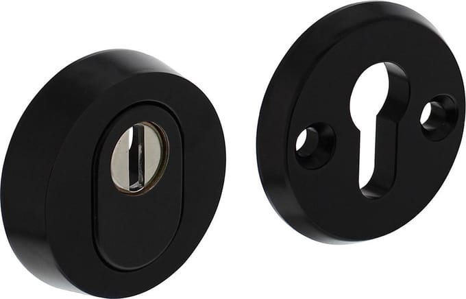Veiligheidsrozet rond aluminium zwart | Per Set