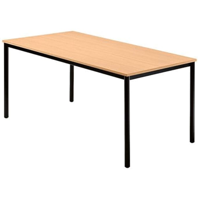 Vergadertafel DR08 »Barcelona« 160x80 cm rechthoek onderstel zwart