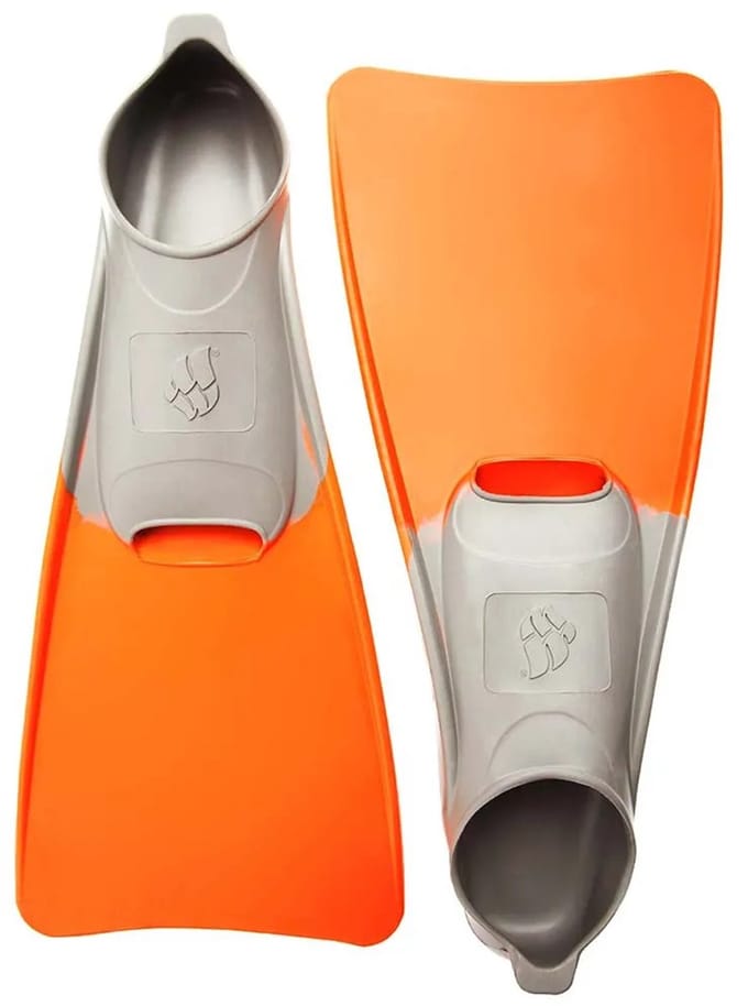 Madwave Pool Colour Long Zwemvliezen Oranje,Zilver EU 36-37