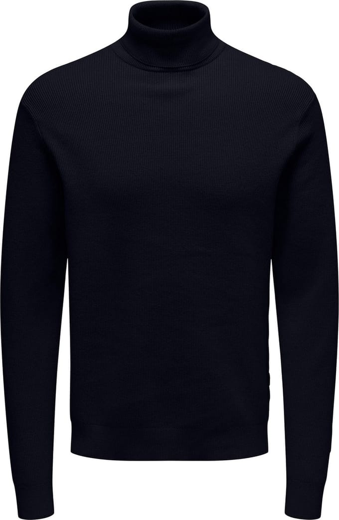 ONLY & SONS ONSPHIL REG 12 STRUC ROLL NECK KNIT NOOS Heren Trui - Maat L