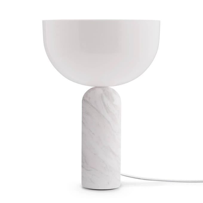 New Works Kizu Tafellamp - small - marmer wit