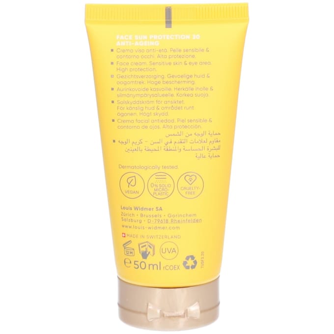Louis Widmer Face Sun Protection Anti-Aging SPF30 Licht Geparfumeerd 50 Zonnecrème