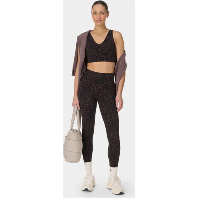 Sweaty Betty Ultimate Studio Voop Bra BRUIN - Maat M