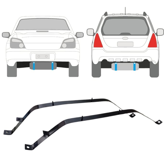 Brandstoftank klemmen voor Subaru Impreza GD GG 2000-2007