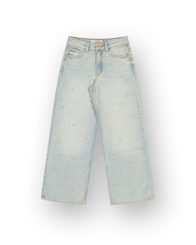 Meisjes Extra wide leg Jeans Cassie Pearl