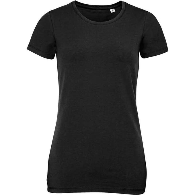 SOLS Dames/Dames Millenium Stretch T-shirt (Diep zwart)