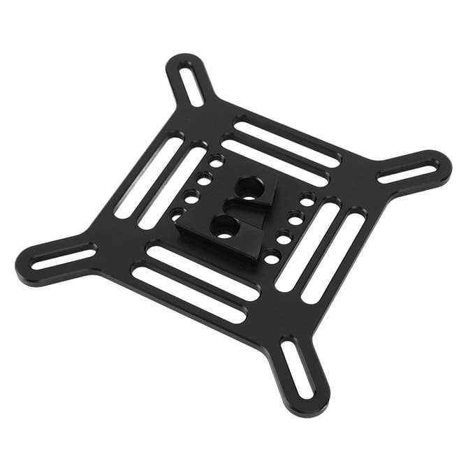 Vesa Adapterplaat Multifunctioneel 75x75mm 100x100mm Aluminium Vesa Mount Adapter Basisplaat voor Camera Cage Statief black