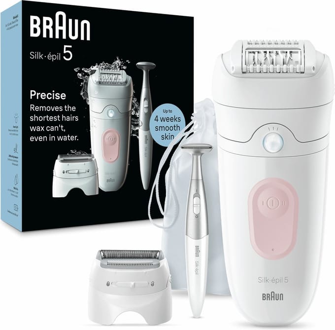 Braun Silk-epil 5-230 Draadloze Epilator - Scheerkop - Trimmer - Wet & Dry