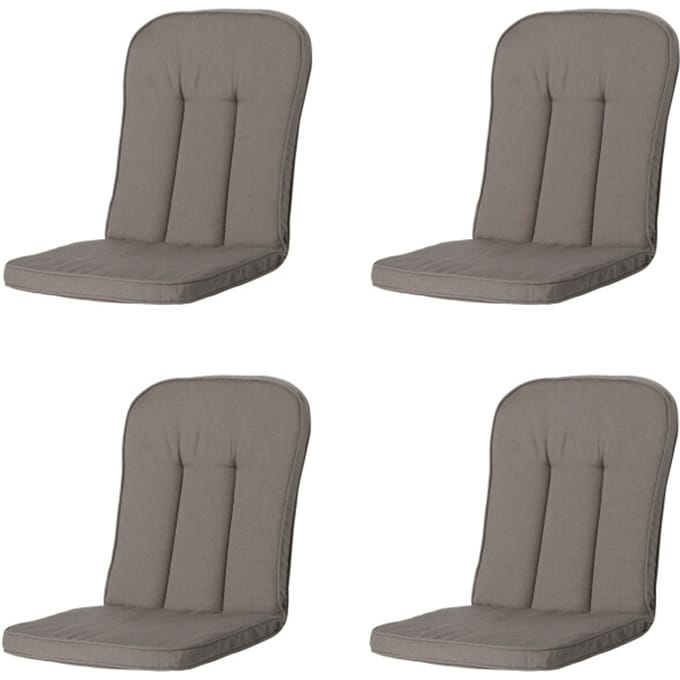 Madison - Tuinkussen Carlo / Calvia Rib liver - Ca. 100x48 cm - Set van 4