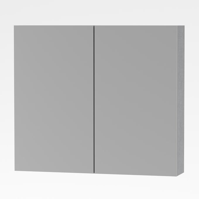 ALONI SALLY spiegelkast – 2 deuren – 80x70 cm – Aluminium