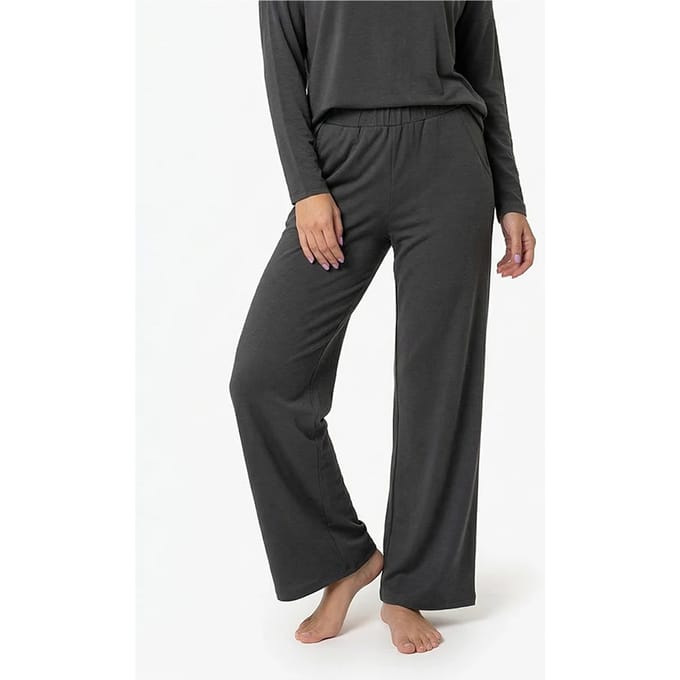 Long Viscose Pants DONKERGRIJS