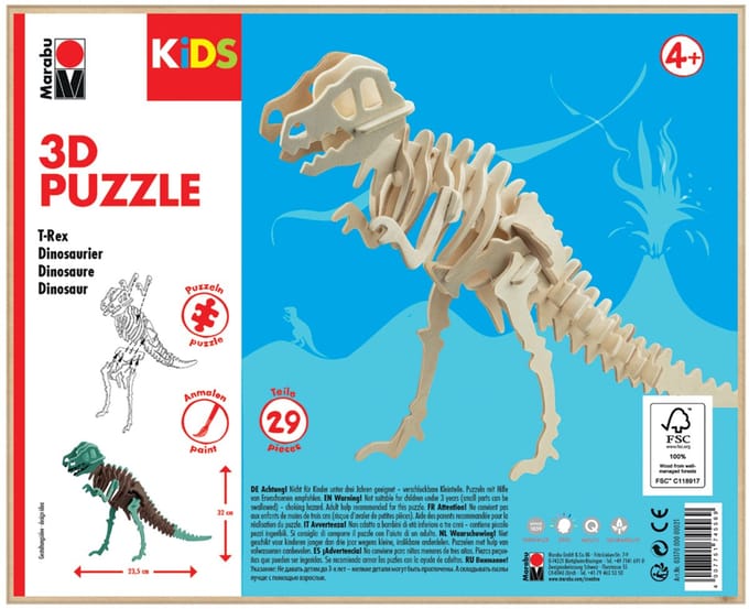 Marabu 0317000000021 puzzel 3D-puzzel 29 stuk(s)