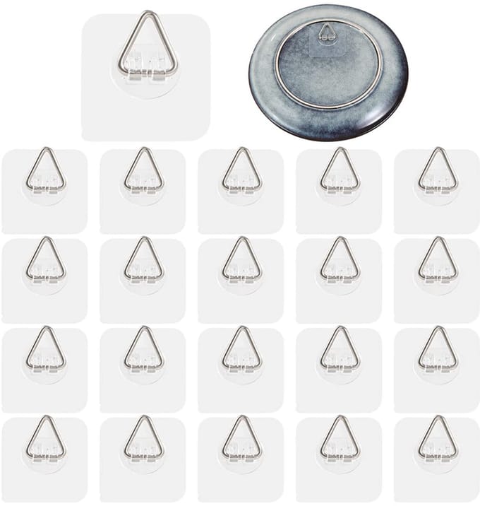 Wandplaathanger displayhouder - 20 stuks - zelfklevende fotohangers