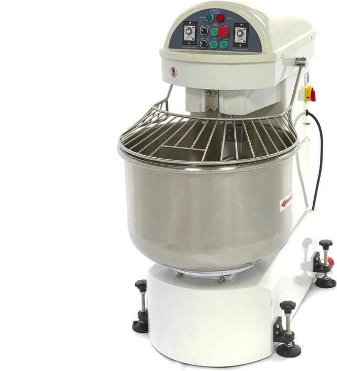 Spiraalkneder - 130 L - 80 Kg Deeg - 2 Snelheden - 400V
