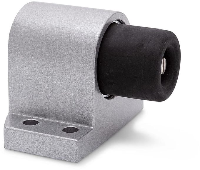 Deurstopper - Zilvergrijs - Zamac - Dulimex - vloermodel Robusto zilvergrijs, 90x72 mm