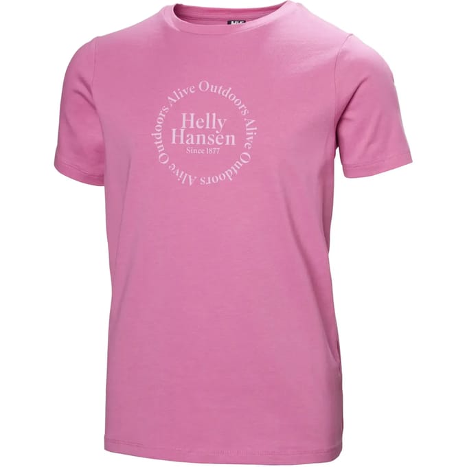 Helly Hansen Graphic Jr T-shirt Met Korte Mouwen Roze 8 Years Kinderen