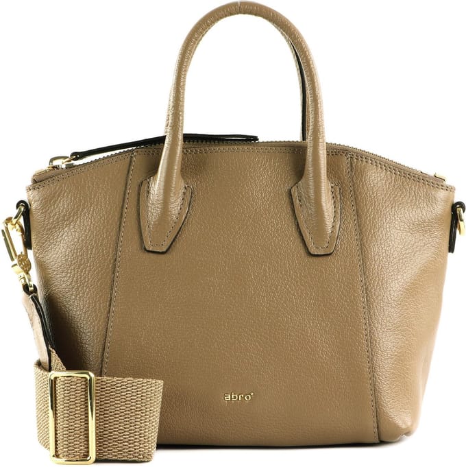 abro Handtas Schoudertas Leather Ariete Ivy Handbag Coconut Lichtbruin