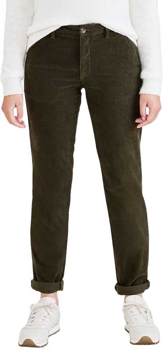Dockers Weekend Regular Slim Ankle Fit Chino Broek Groen 25 / 29 Vrouw