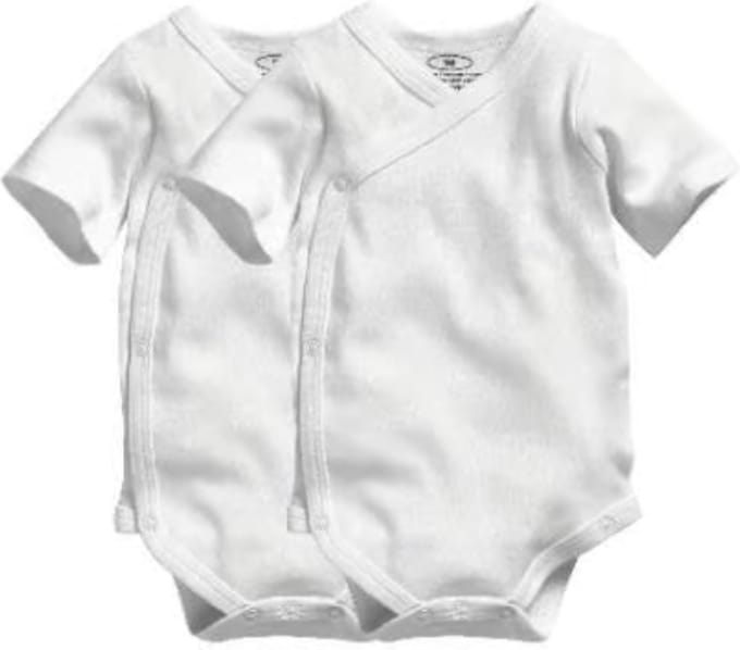 Playshoes - Rompers - 2 - Stuks - Wit - Korte - Mouw - Maat 62