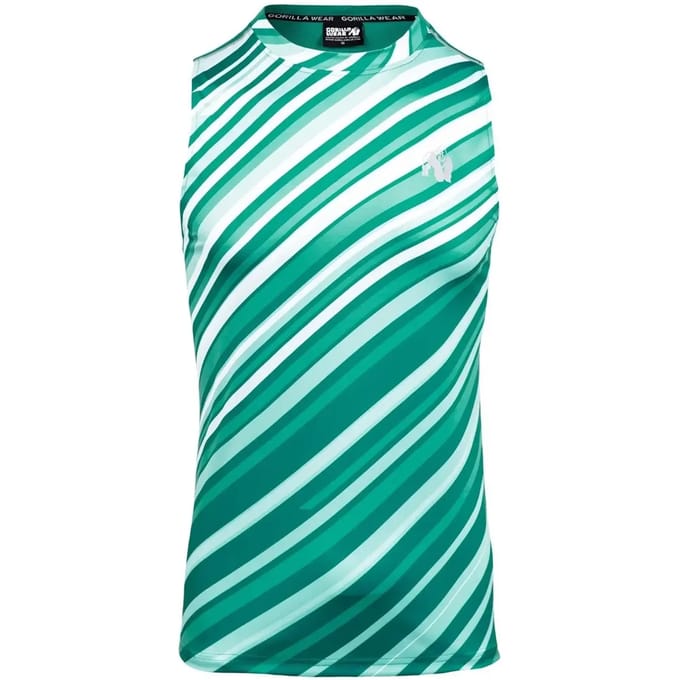 Gorilla Wear Easton Tank Top - Groen/Wit - M