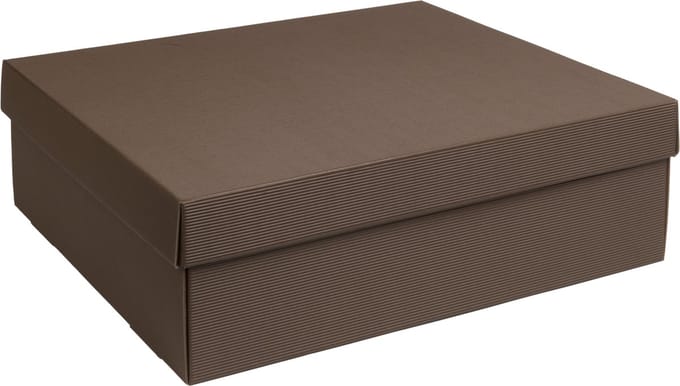 Geschenkdoos met deksel karton BRUIN 40x30x12cm (35 stuks)