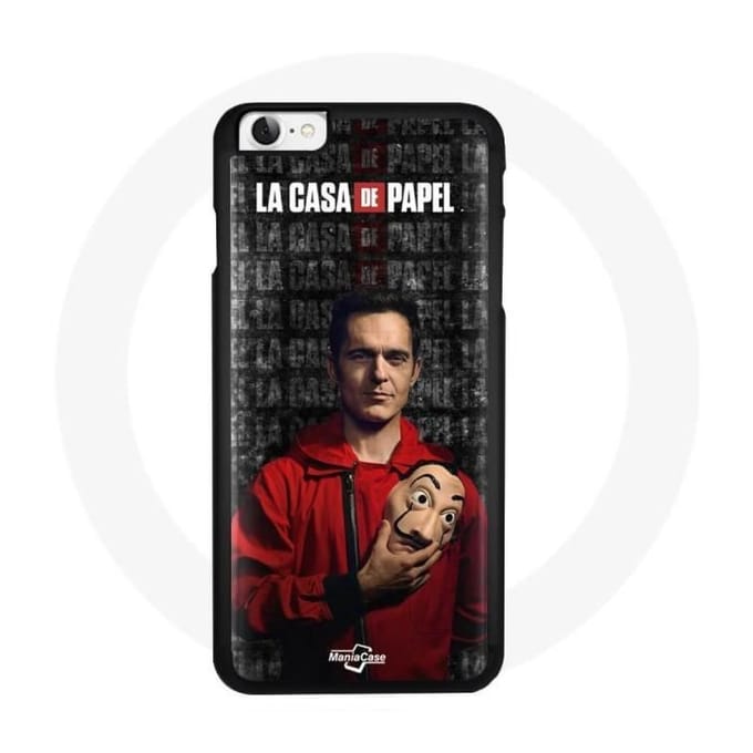 Coque - La Casa De Papel - Berlin - Souple - Noir - Iphone 6
