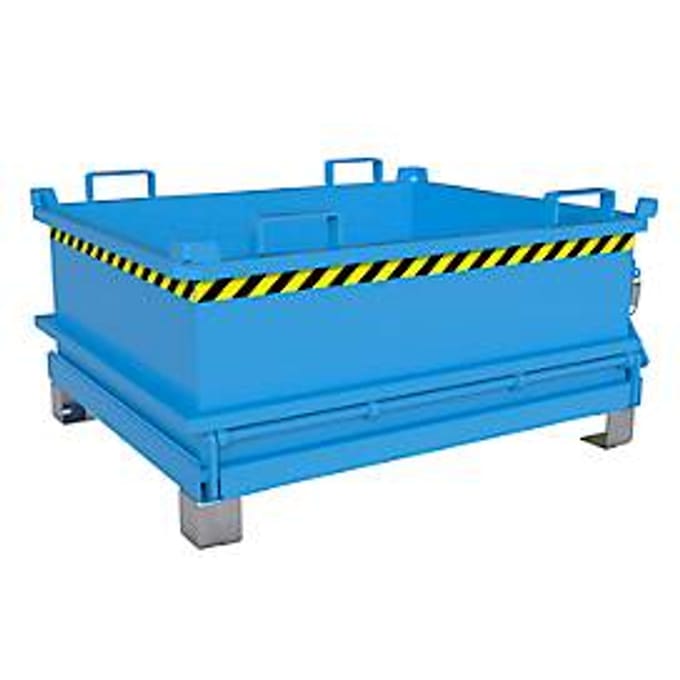 Bauer Mini-klapbodemcontainer MSB 400 - 1200 x 1000 x 625 mm - lichtblauw RAL 5012