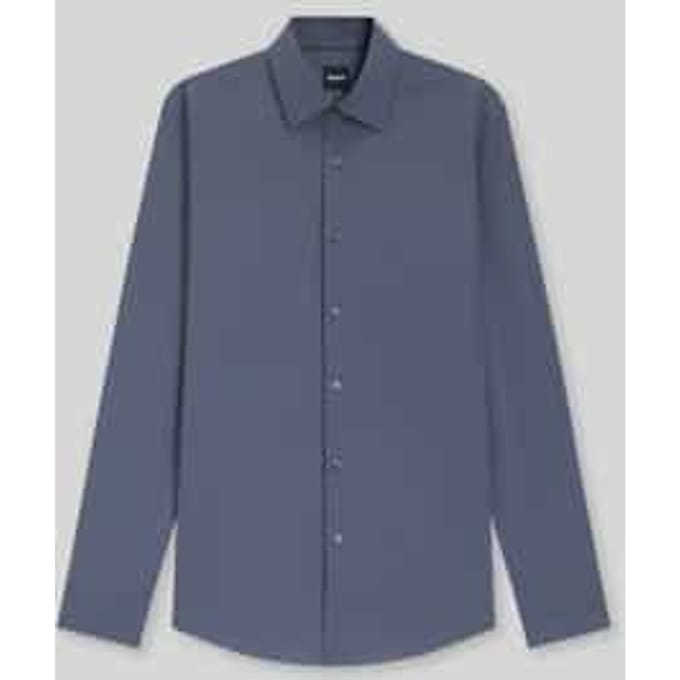 slim fit zakelijk overhemd van katoenmix model 'H-HANK-KENT'