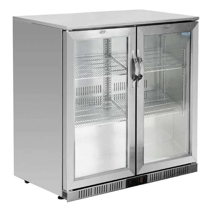 Polar G-serie 2-deurs barkoeling met klapdeuren RVS 208L