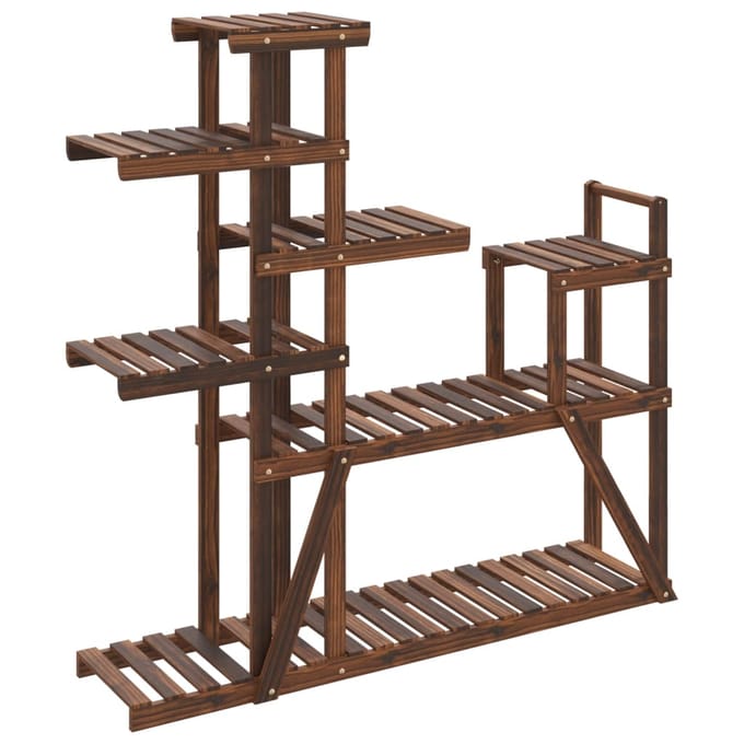 vidaXL - Plantenstandaard - 110x25x111 - cm - massief - vurenhout