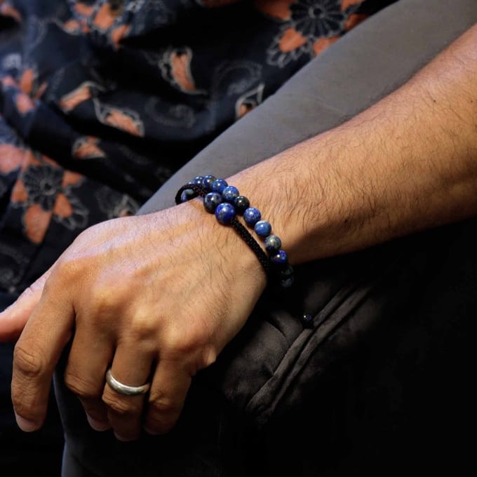 Edelsteen Dubbele Kracht Armbanden - Sodaliet