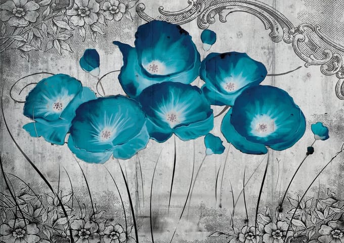 Poster | Turquoise | 104 x 70,5 cm