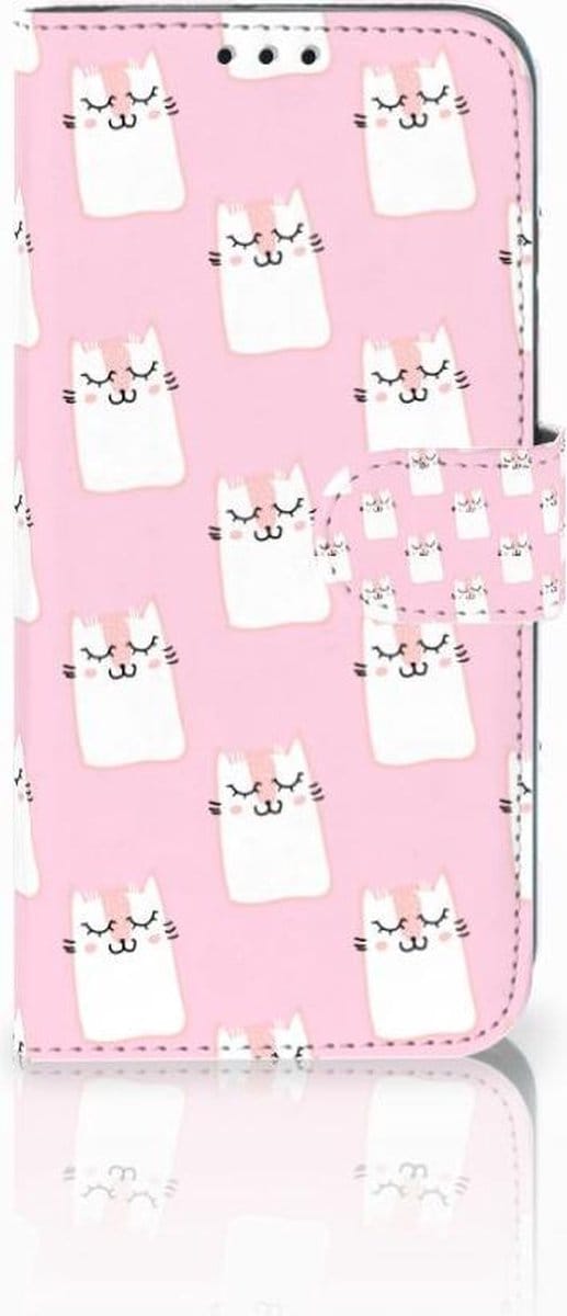 Honor 10 Lite Telefoonhoesje met Pasjes Sleeping Cats