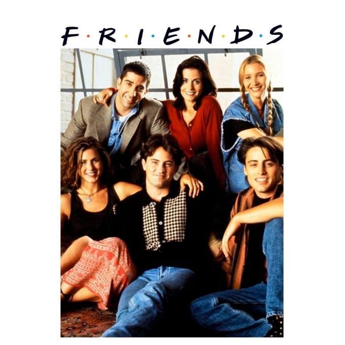 Friends Vintage Character Shot t-shirt - Wit - S