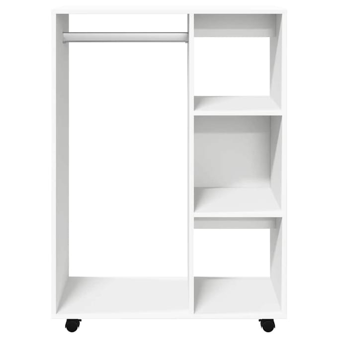 vidaXL - Kledingkast - 80x40x110 - cm - bewerkt - hout - wit