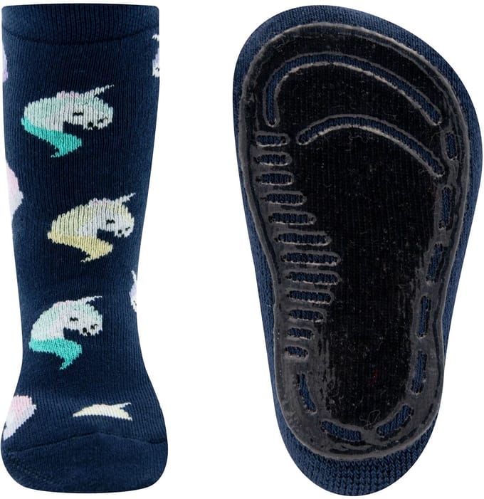 Ewers antislip sokken Unicorns blauw